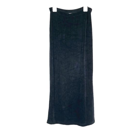 Limited Womens Skirt Maxi Black Slit Size Small Stretch Long Pencil Y2k - Picture 1 of 10